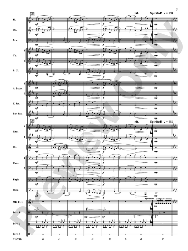 Amazonia - Concert Band Conductor Score & Parts (Digital Download)
