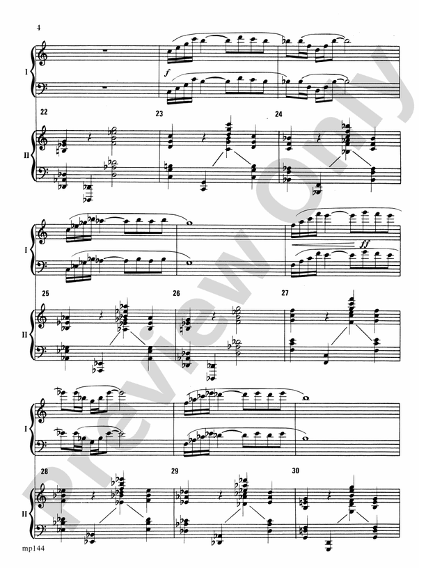 Variations for Two Pianos - 2 Pianos, 4 Hands (Digital Download)