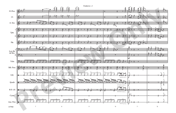 She'd Be California – Marching Band Conductor Score & Parts (Digital Download)