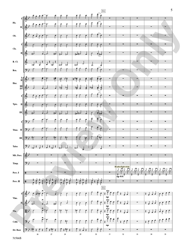 Salute to the Cinema – Full Orchestra Conductor Score & Parts (Digital Download)