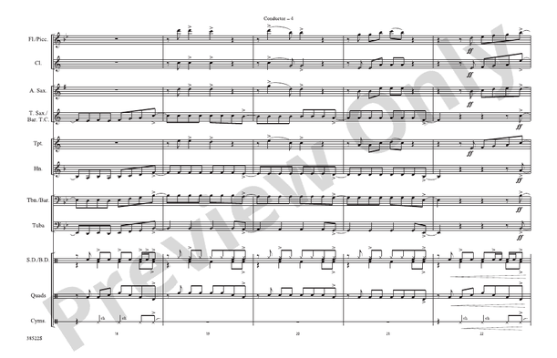 Any Way You Want It (Arr. Jerry Burns) – Marching Band Conductor Score & Parts (Digital Download)
