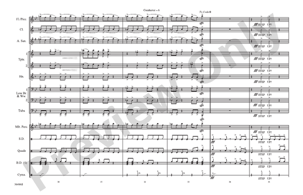 Step Up – Marching Band Conductor Score & Parts (Digital Download)