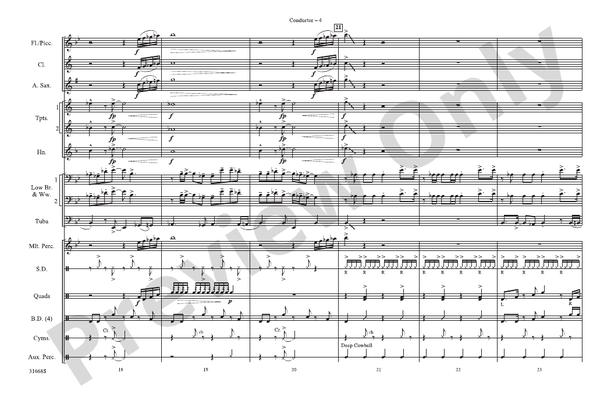 Ladies' Night – Marching Band Conductor Score & Parts (Digital Download)