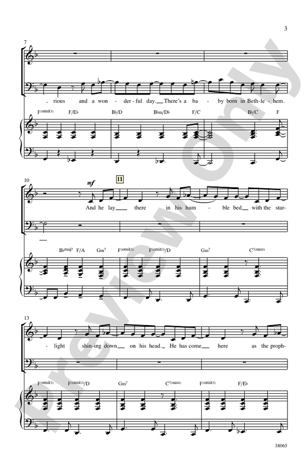 Baby Born in Bethlehem – SAB Choral Octavo (Digital Download)