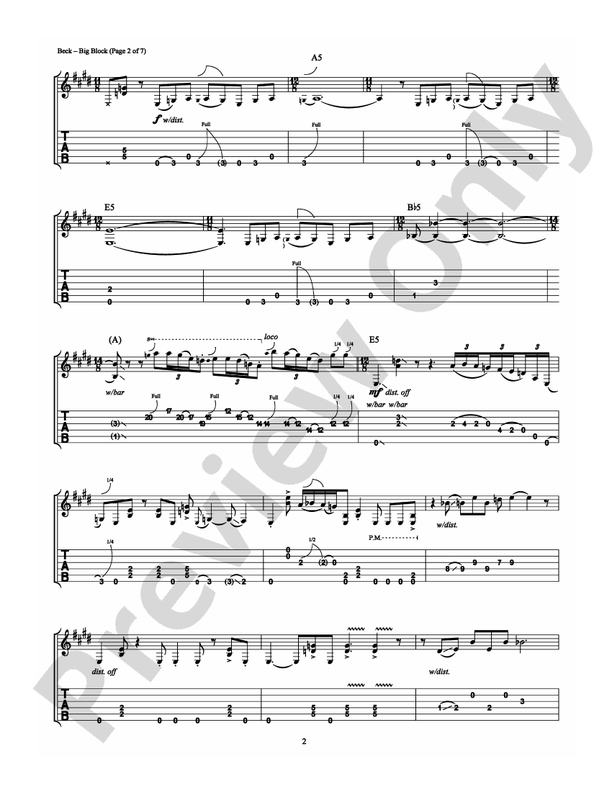 Big Block - Guitar TAB (Digital Download)