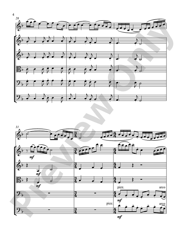 Concertino for Oboe - String Orchestra Conductor Score & Parts (Digital Download)