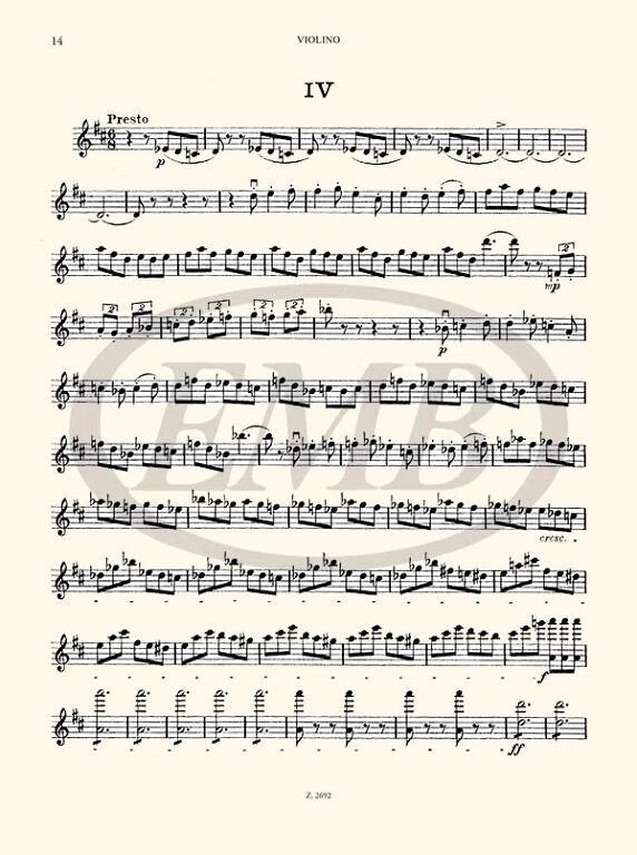 Weiner - Sonata #1 in Dmaj Op9 - Violin/Piano Accompaniment EMB Z2692