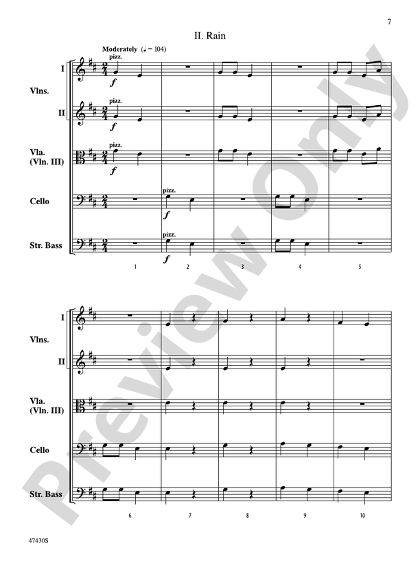Sky Suite - String Orchestra Conductor Score & Parts (Digital Download)