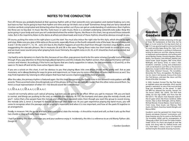 Crunchy Frog – Jazz Ensemble Conductor Score & Parts (Digital Download)