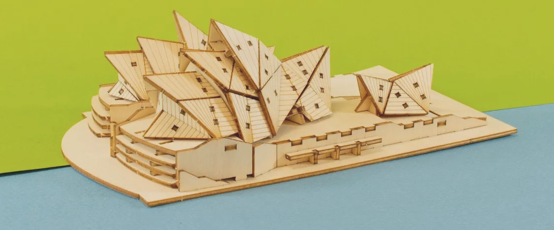 3D Plywood Puzzle The Sydney Opera House