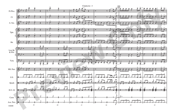 Any Way You Want It (Arr. Ralph Ford) – Marching Band Conductor Score & Parts (Digital Download)