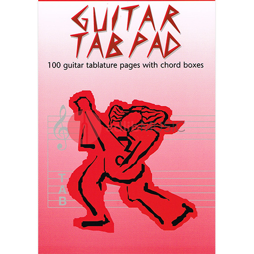 Guitar Tab Pad - 100 Guitar Tablature Pages with Chord Boxes All Music Publishing 1002002645