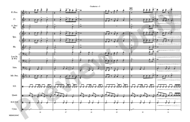 Margaritaville (Arr. Doug Adams) – Marching Band Conductor Score & Parts (Digital Download)