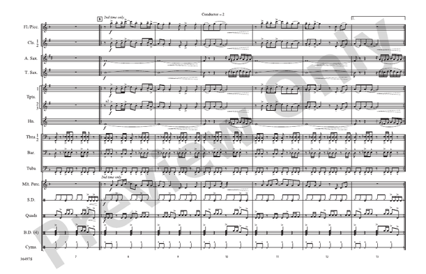 Kashmir – Marching Band Conductor Score & Parts (Digital Download)