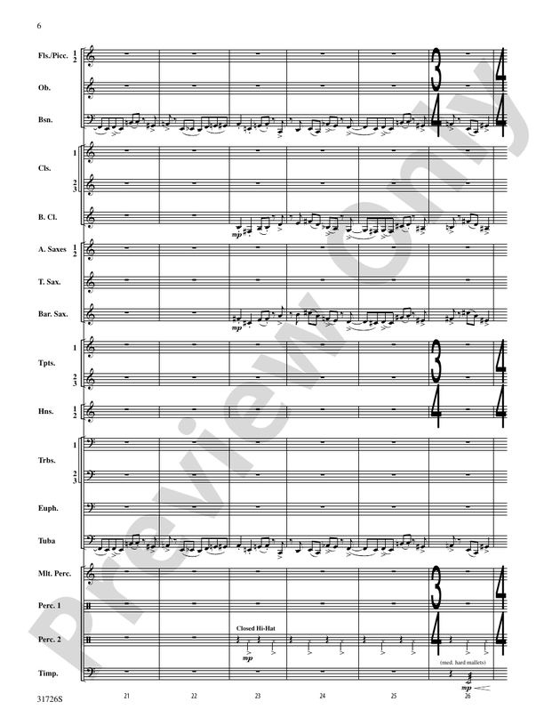 Velocity - Concert Band Conductor Score & Parts (Digital Download)