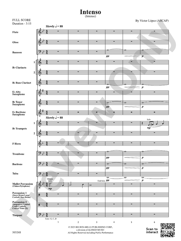 Intenso - Concert Band Conductor Score & Parts (Digital Download)