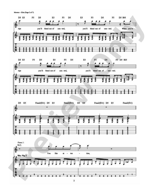 Elite - Guitar TAB (Digital Download)