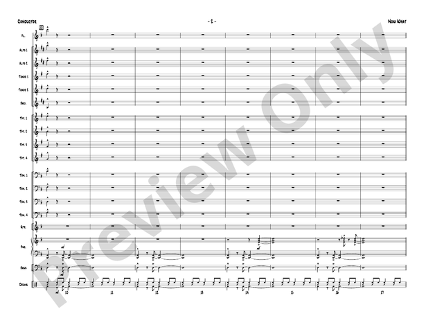 Now What - Jazz Ensemble Conductor Score & Parts (Digital Download)