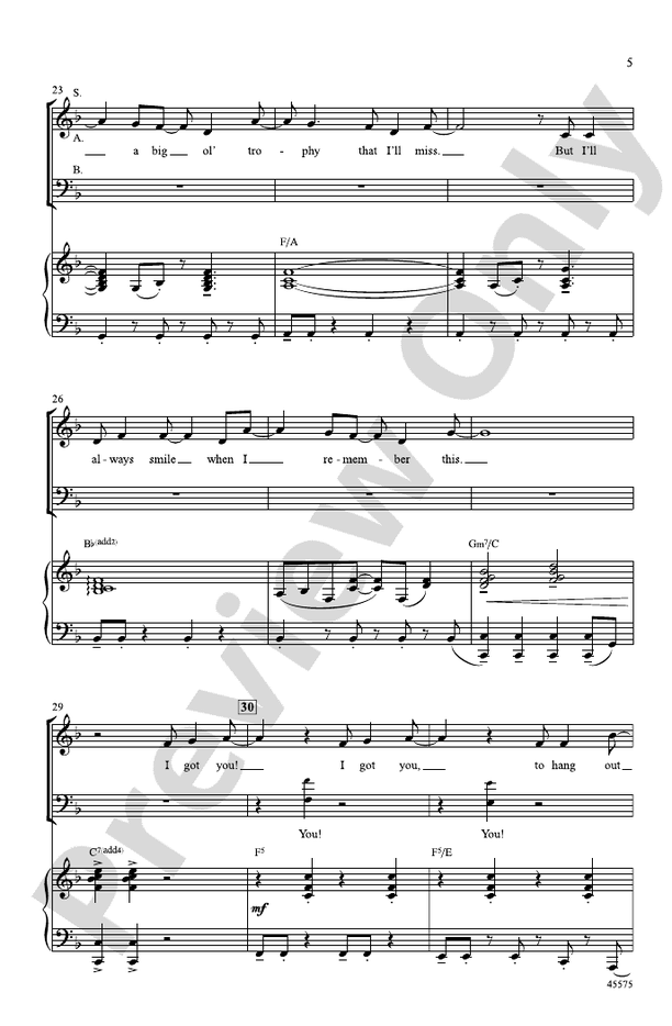 I Got You – SAB Choral Octavo (Digital Download)