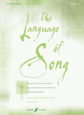 Language of Song: Elementary - Various - Classical Vocal Low Voice Heidi Pegler|Nicola-Jane Kemp Faber Music /CD