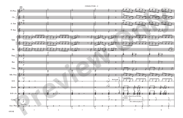 Centuries – Marching Band Conductor Score & Parts (Digital Download)