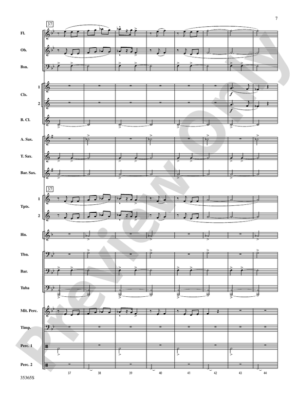 Ritual Fire Dance (From El Amor Brujo) - Concert Band Conductor Score & Parts (Digital Download)