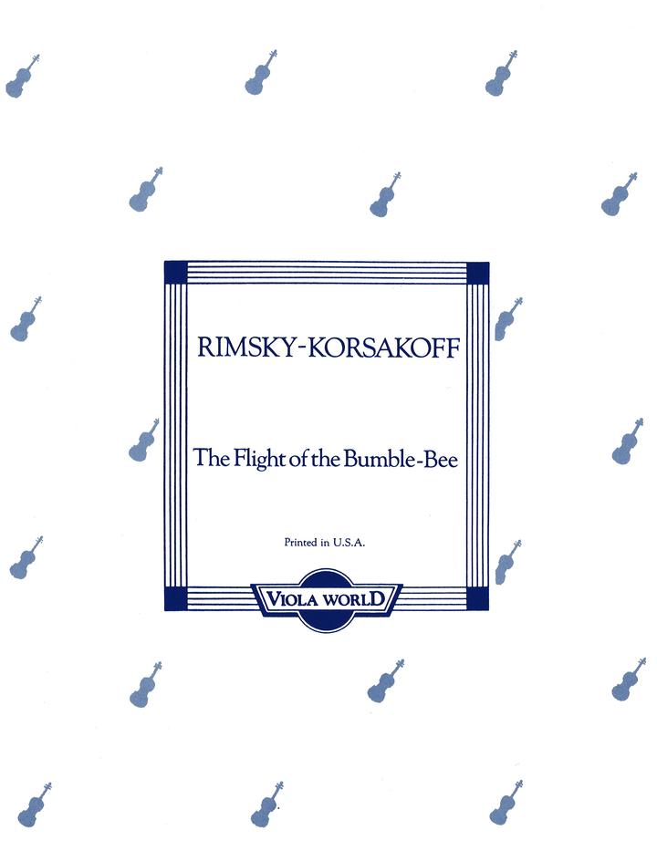 Rimsky-Korsakov - The Flight of the Bumble-Bee - Viola/Piano Accompaniment arranged by Arnold Viola World VWP000036