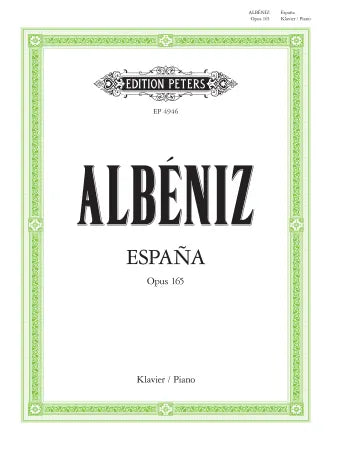Albeniz - Zortzico - Edition Peters - Piano Solo (Digital Download)
