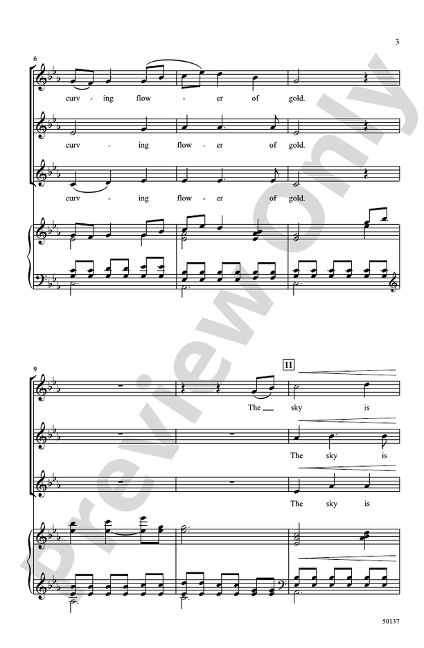 Tonight - SSA Choral Octavo (Digital Download)