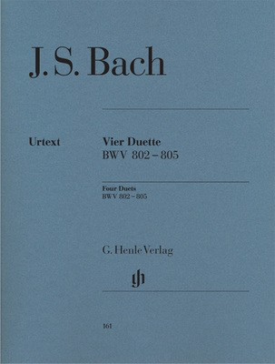 Duets 4 Bwv 802-805 Urtext - Johann Sebastian Bach - Piano G. Henle Verlag Piano Solo