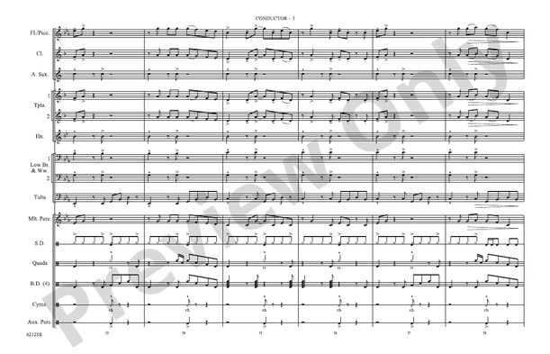 Still into You – Marching Band Conductor Score & Parts (Digital Download)