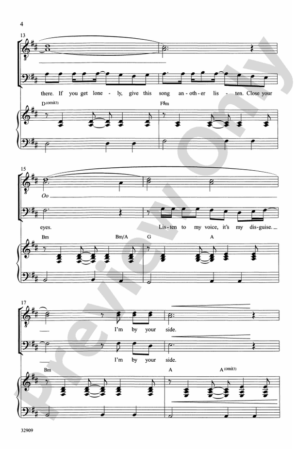 Hey There Delilah / 1, 2, 3, 4 – TTB Choral Octavo (Digital Download)