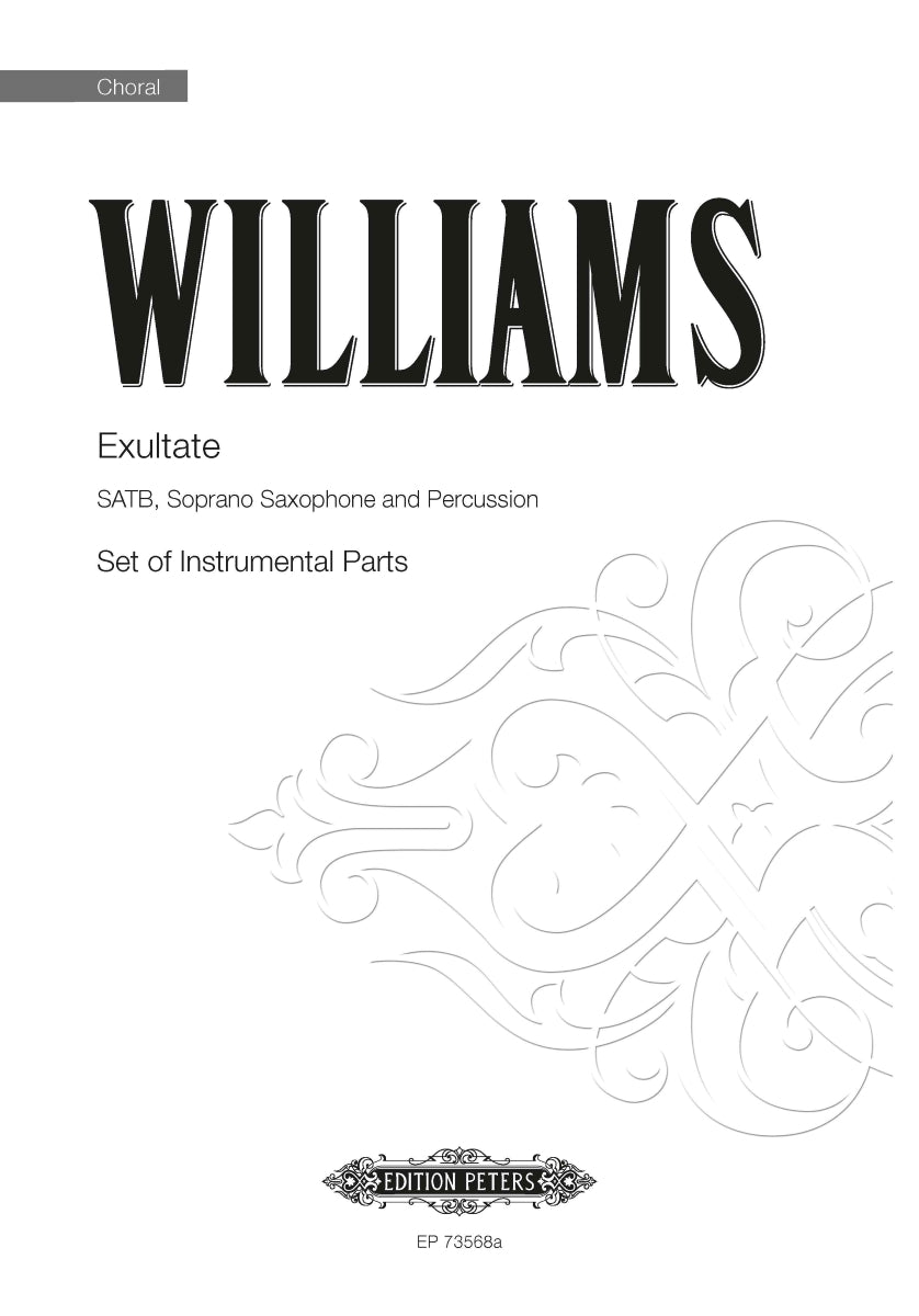 Exultate - Percussion/Soprano Saxophone/SATB Choral Octavo (Digital Download)