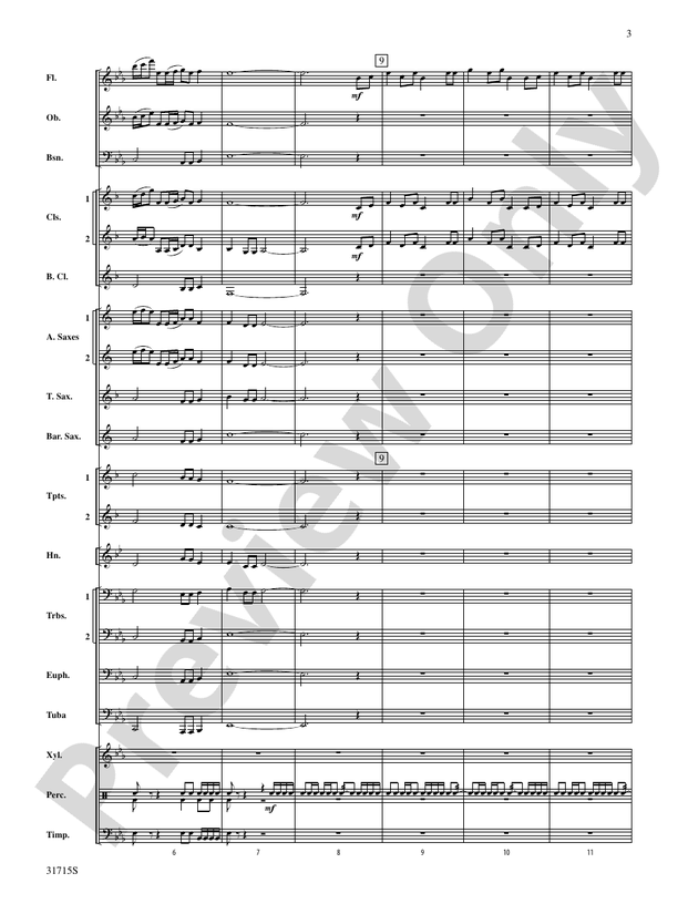Early American Hymn Song - Concert Band Conductor Score & Parts (Digital Download)