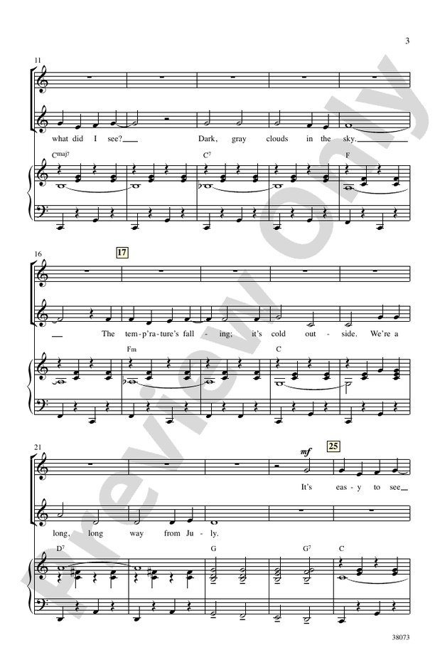 Bring On the Snow! – 2-Part Choral Octavo (Digital Download)