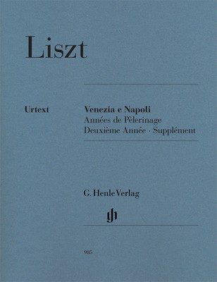Venezia E Napoli Piano - Franz Liszt - Piano G. Henle Verlag Piano Solo
