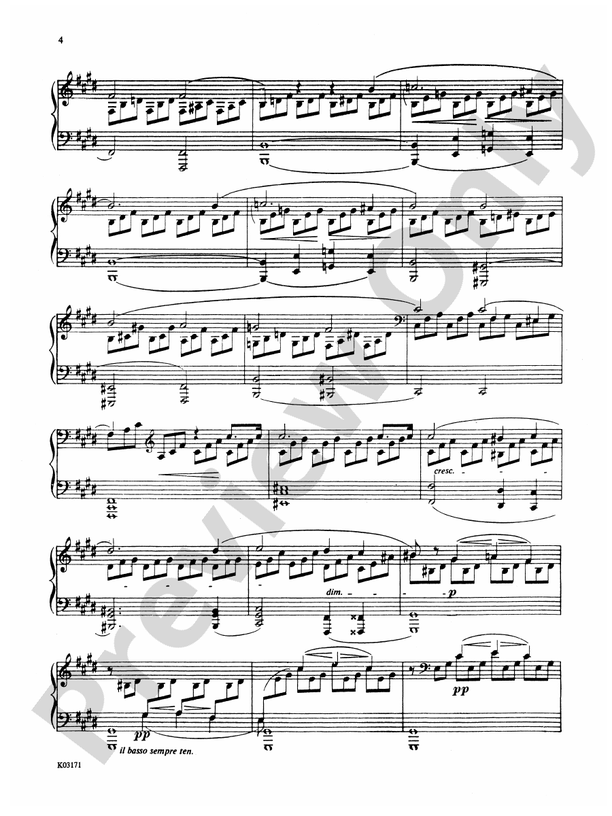 Beethoven - Sonata No. 14 in C-Sharp Minor, Op. 27, No. 2, "Moonlight" - Piano Solo (Digital Download)