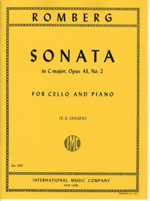 Romberg - Sonata in Cmaj Op43/2 - Cello/Piano Accompaniment IMC IMC3699