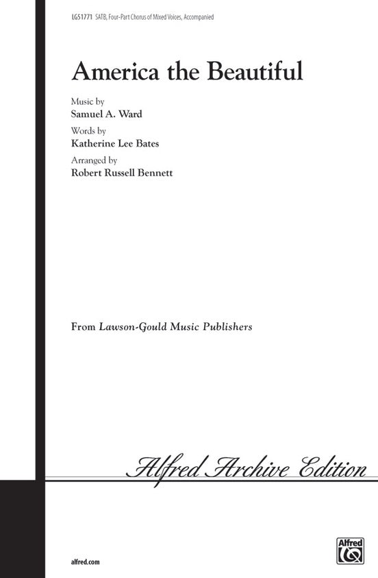 America, the Beautiful - Arr. Robert Russell Bennett - SATB Choral Octavo (Digital Download)