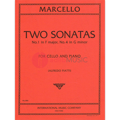 Marcello - 2 Sonatas #1 in Fmaj and #4 in Gmin IMC IMC0846