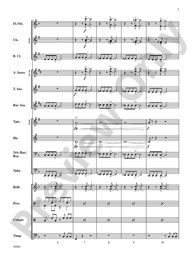 Hard Times in the City - Concert Band Conductor Score & Parts (Digital Download)