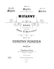 Mifanwy - Eb Major Vocal/Piano (Digital Download)