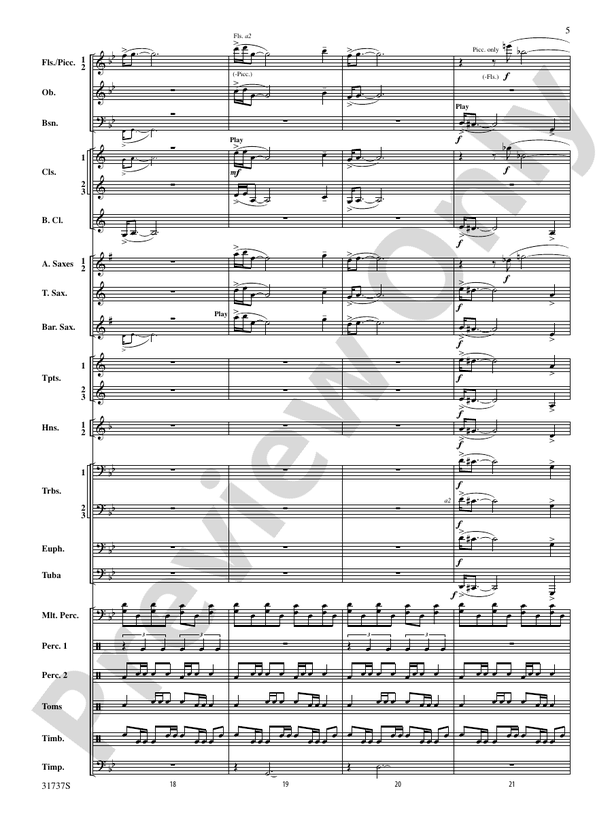 Legends of the Yucatan - Concert Band Conductor Score & Parts (Digital Download)