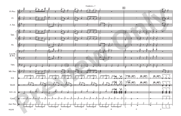 Like Money – Marching Band Conductor Score & Parts (Digital Download)