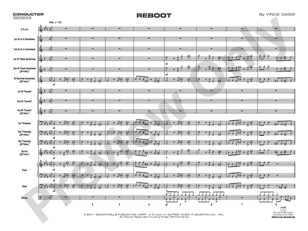 Reboot - Jazz Ensemble Conductor Score & Parts(Digital Download)