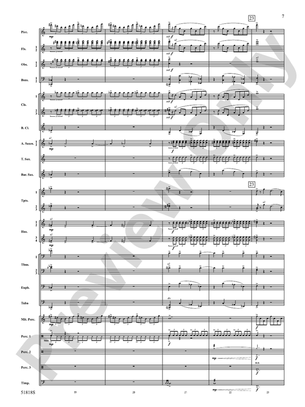 Champions of the Sky - Concert Band Conductor Score & Parts(Digital Download)