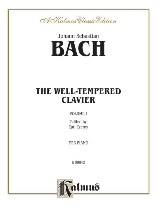 Bach - The Well-Tempered Clavier (Volume I) (Ed. Carl Czerny) - Piano Solo (Digital Download)
