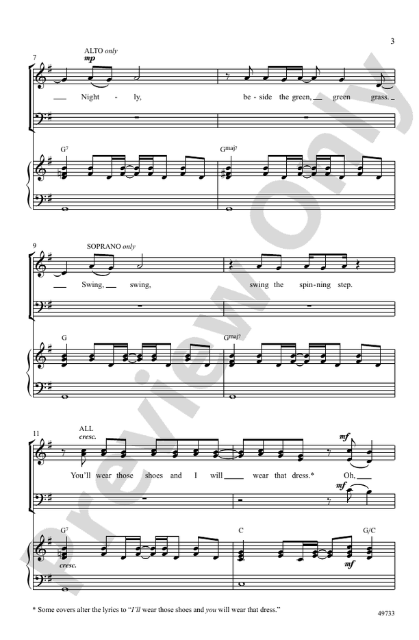 Kiss Me - SAB Choral Octavo (Digital Download)