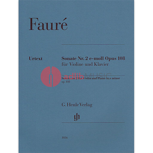 Violin Sonata No 2 Op 108 Vln/Pno