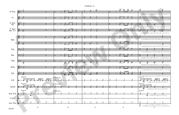 El Tiburon – Marching Band Conductor Score & Parts (Digital Download)